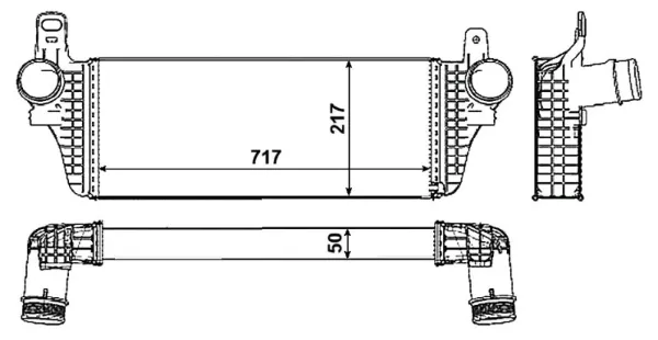 Intercooler 30466 NRF
