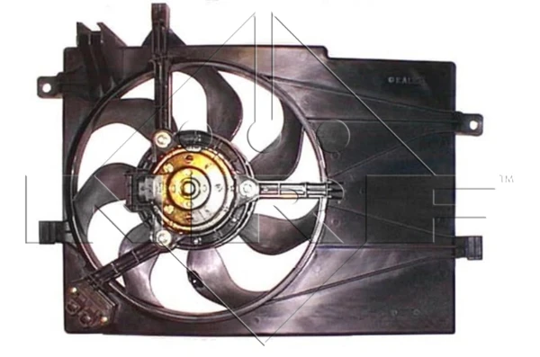 Difusor de radiador, ventilador de refrigeración, condensador del aire acondicionado, completo con motor y rodete Fiat Palio (178BX)