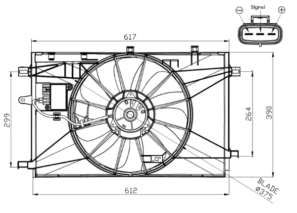 Control De Velocidad De El Ventilador De Enfriamiento (Unidad De Control) Toyota Auris UKP (E15)