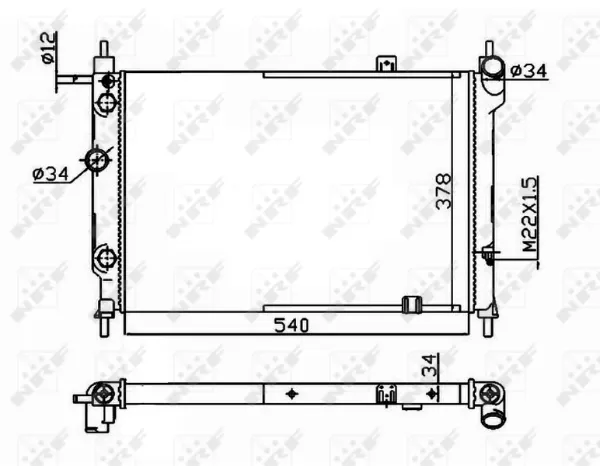Radiador 514647 NRF
