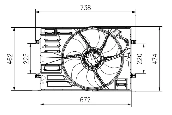 Ventilador de radiador 47950 NRF