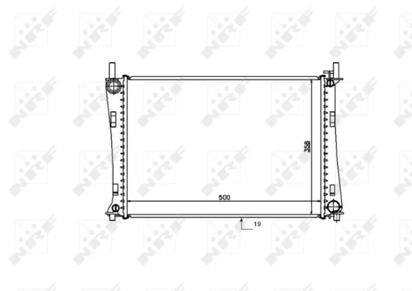 Radiador 53740 NRF