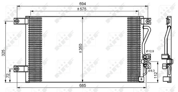 Aire acondicionado capacitor Mitsubishi Montero SPORT vehículo deportivo utilitario (K8, K9) (2000 - 2004) precio, desde