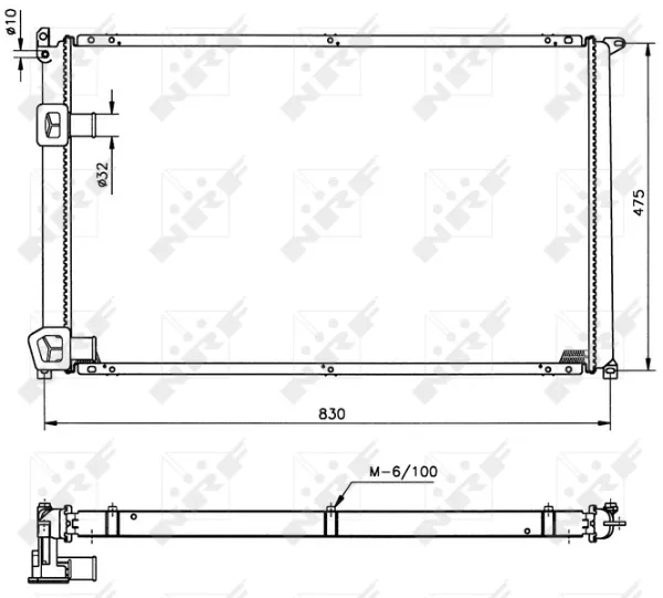 Radiador 604108A1 Polcar