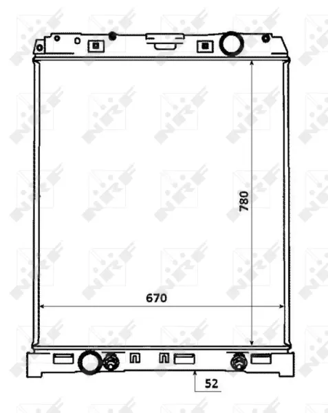 Radiador 53883 NRF