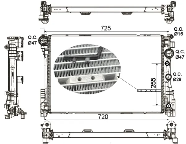 Radiador 53141 NRF