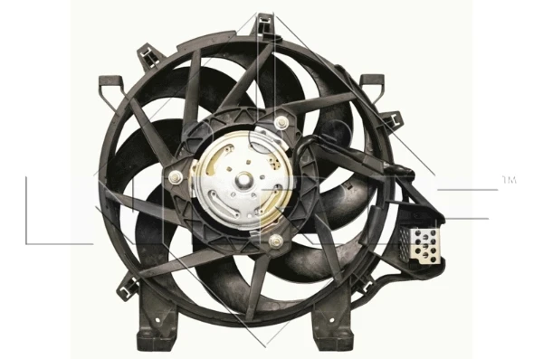 Ventilador (rodete +motor) refrigeración del motor con electromotor completo Opel Corsa C (F08, F68)