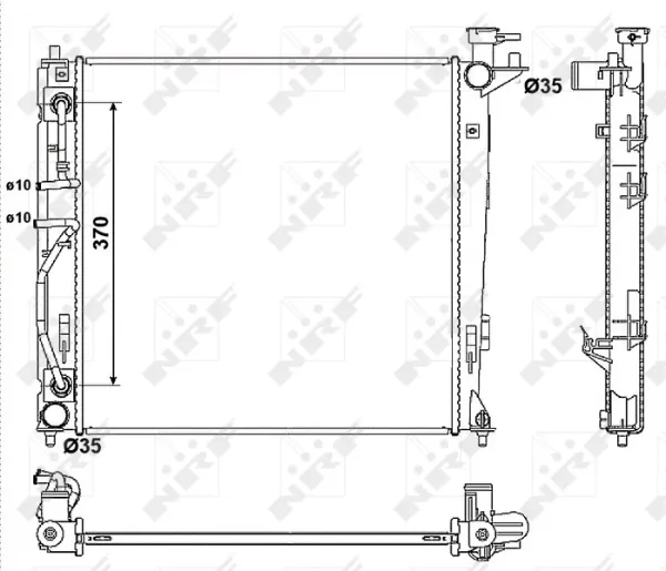 Radiador 53053 NRF