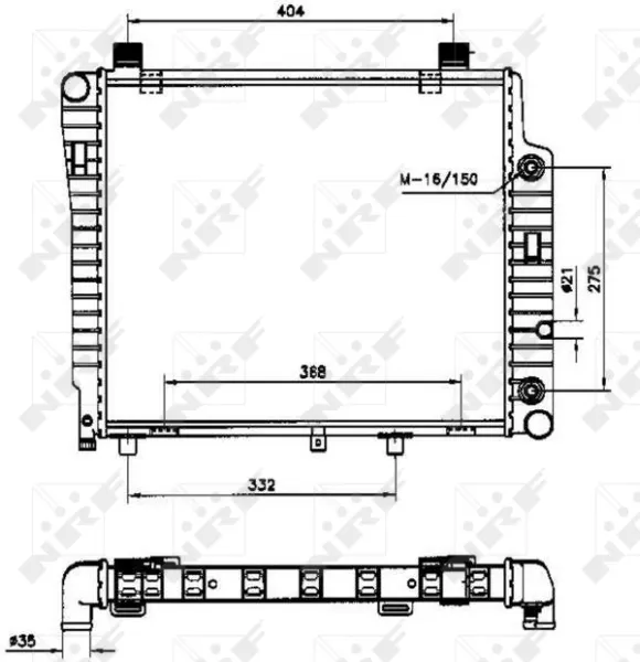 Radiador 50534 NRF