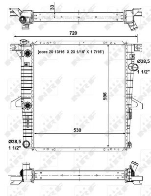 Radiador 56033 NRF