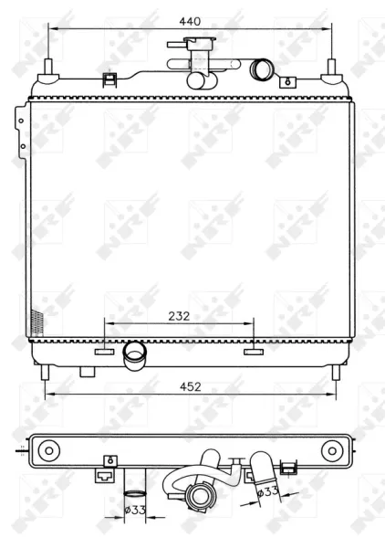 Radiador 53360 NRF