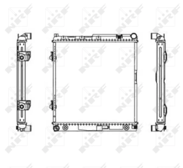 A1245000203 Mercedes radiador refrigeración del motor