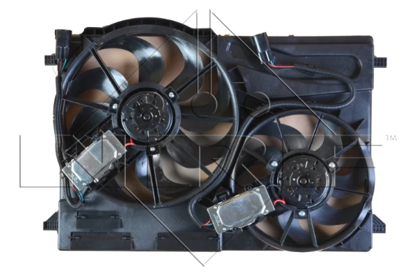 47714 NRF difusor de radiador, ventilador de refrigeración, condensador del aire acondicionado, completo con motor y rodete