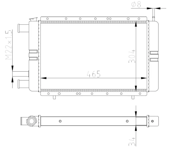 Radiador 54684 NRF