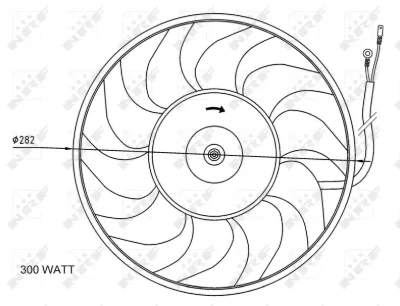 Ventilador eléctrico de refrigeración completo (motor y hélice) NRF 47072