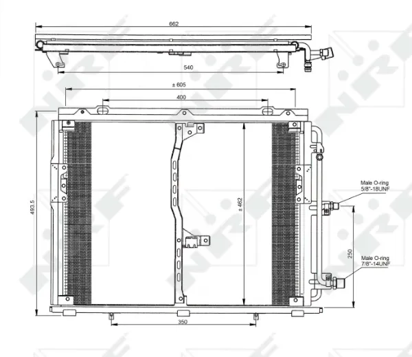 Condensador aire acondicionado 35229 NRF