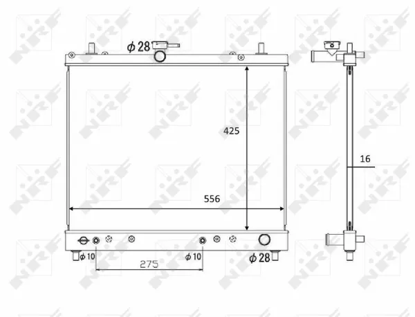 Radiador 58446 NRF