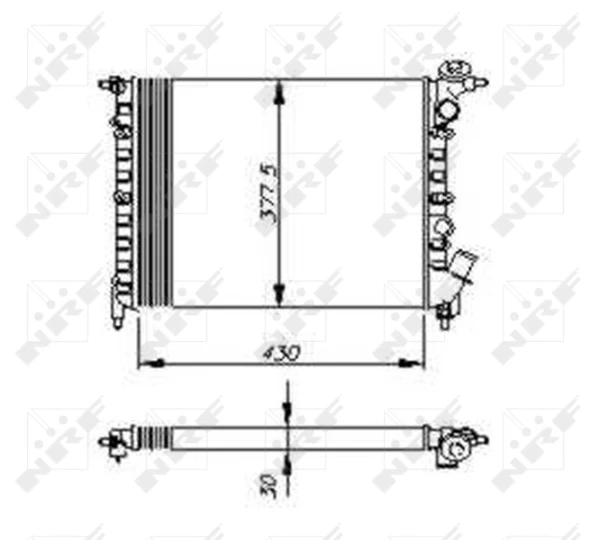 7701395099 Renault (RVI) radiador refrigeración del motor