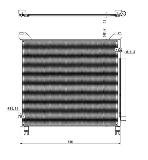 Condensador aire acondicionado Toyota Hilux (GUN12, GUN13)