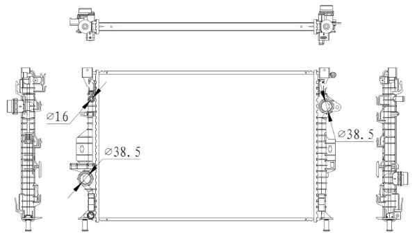 Radiador 550006 NRF