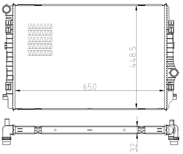 Radiador 550081 NRF