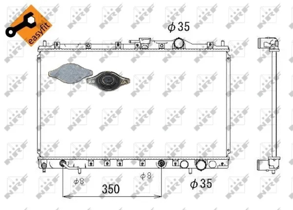 Radiador 53304 NRF