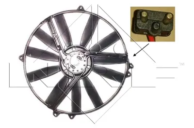 Ventilador eléctrico de refrigeración completo (motor y hélice) NRF 47300