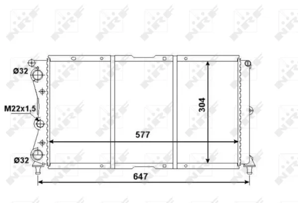 Radiador 58955 NRF