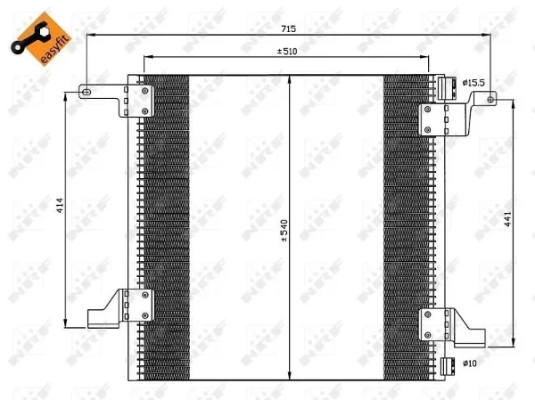 Condensador aire acondicionado Mercedes ML/GLE W163