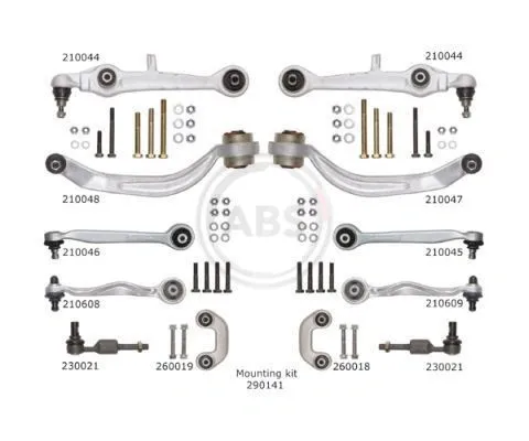 Kit de brazo de suspensión delantera 219900 ABS
