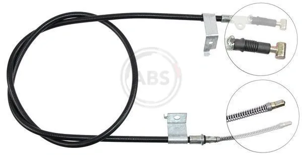 Cable de freno de mano trasero izquierdo K11797 ABS