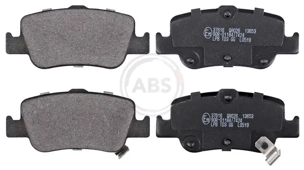 Pastillas de freno traseras 37616 ABS