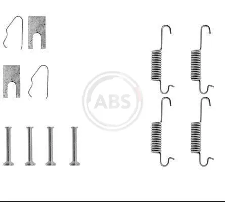 Kit de montaje de zapatas de freno traseras Audi 80 B1