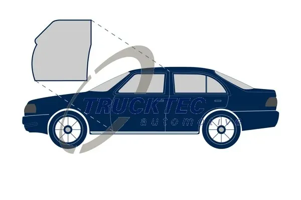Junta de puerta delantera izquierda 0253037 Trucktec