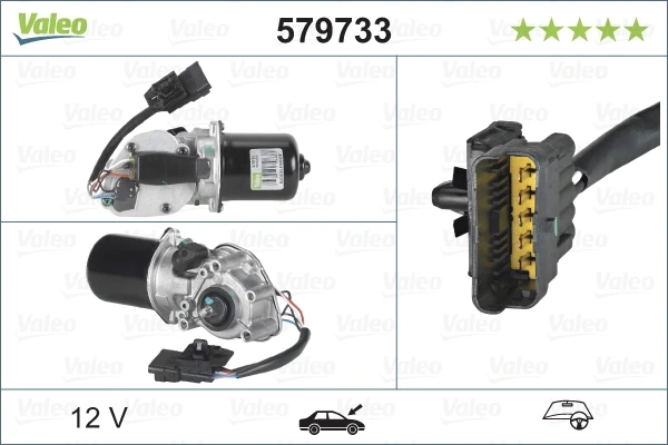 Motor del limpiaparabrisas del parabrisas 579733 VALEO