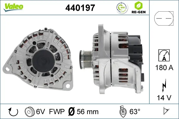 Alternador 440197 VALEO