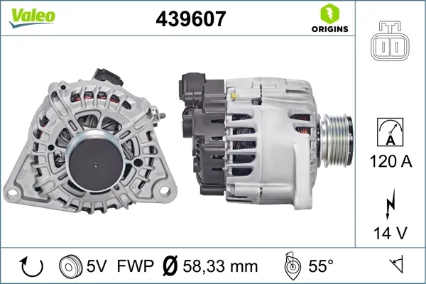 Alternador 439607 VALEO