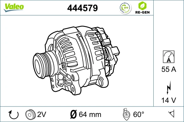 444579 VALEO alternador