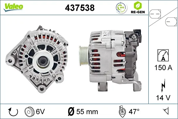 Alternador 437538 VALEO