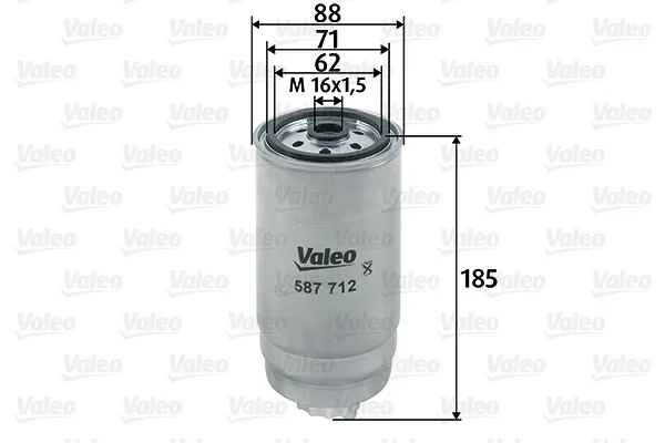 Filtro de combustible 587712 VALEO