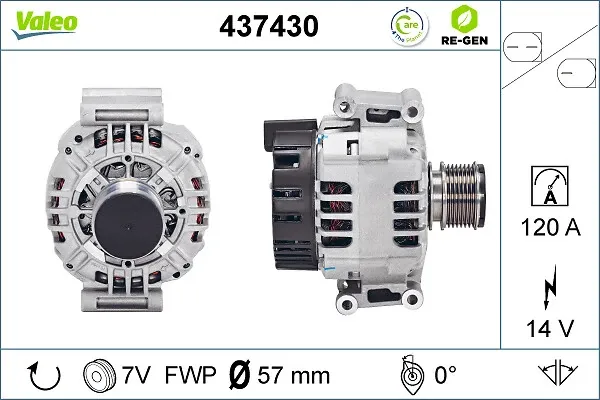 Alternador 437430 VALEO