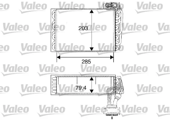 Evaporador de aire acondicionado Peugeot 405 II