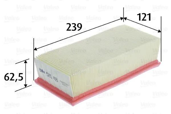 Filtro de aire 585418 VALEO