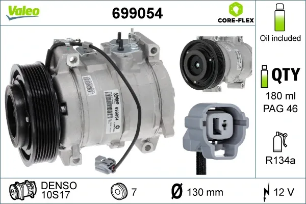 Compresor de aire acondicionado 699054 VALEO
