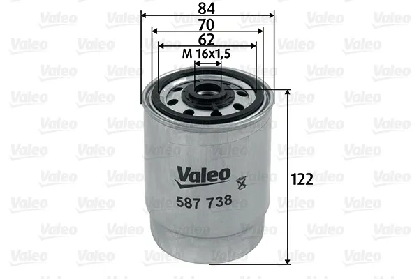 Filtro de combustible 587738 VALEO