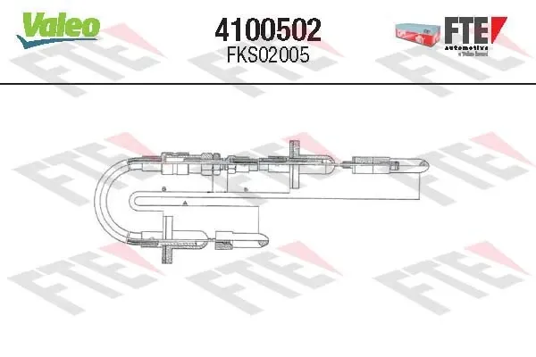 Cable de embrague 4100502 VALEO