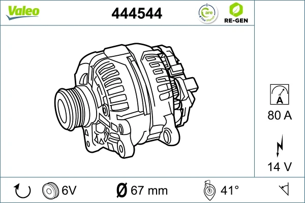 444544 VALEO alternador