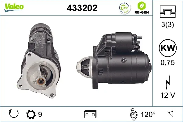 Motor de arranque 9000142002 Renault (RVI)