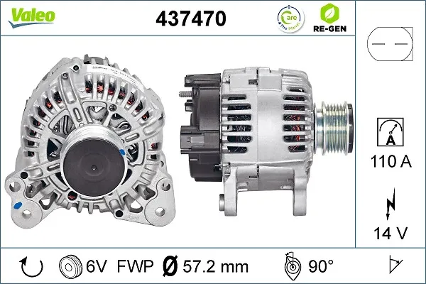 Alternador 437470 VALEO