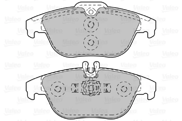 Pastillas de freno traseras 601051 VALEO